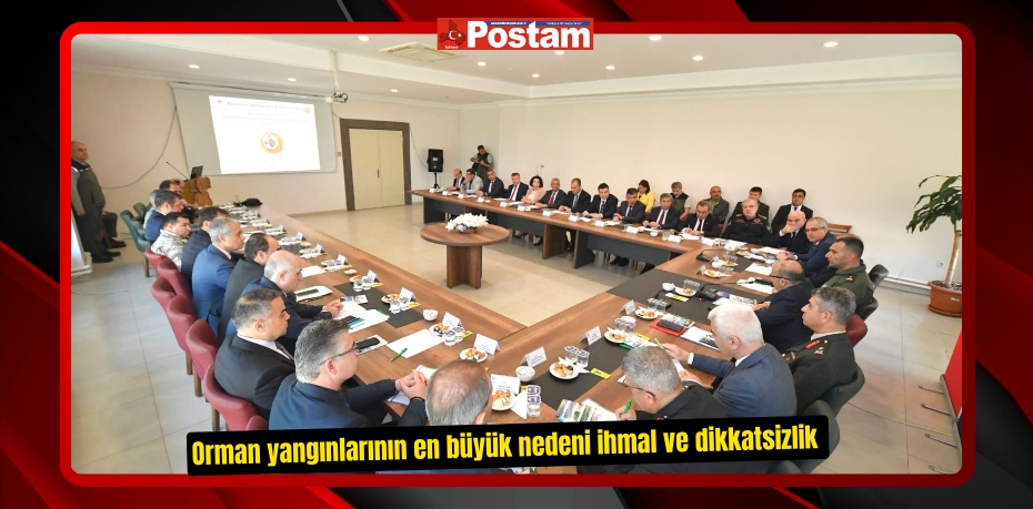 Orman yangınlarının en büyük nedeni ihmal ve dikkatsizlik 