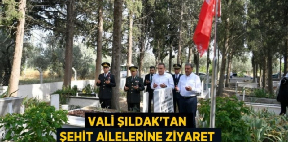 Vali Şıldak'tan Şehit Ailelerine Ziyaret