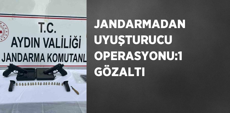 JANDARMADAN UYUŞTURUCU OPERASYONU:1 GÖZALTI