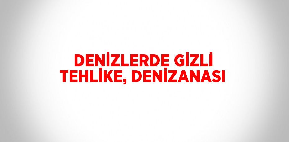 DENİZLERDE GİZLİ TEHLİKE, DENİZANASI