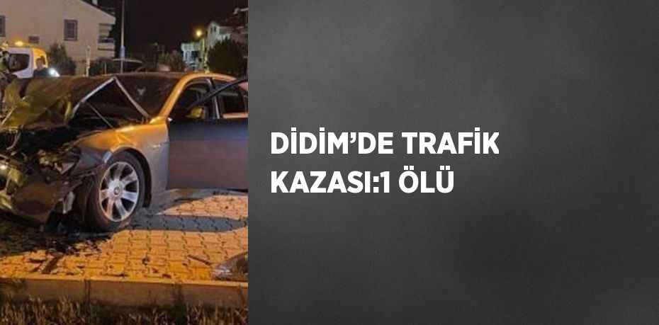 DİDİM’DE TRAFİK KAZASI:1 ÖLÜ