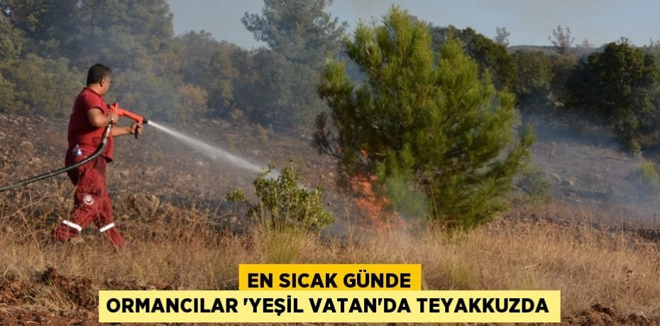 En sıcak günde ormancılar 'Yeşil Vatan'da teyakkuzda