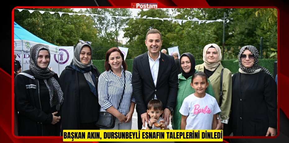 Başkan Akın, Dursunbeyli esnafın taleplerini dinledi