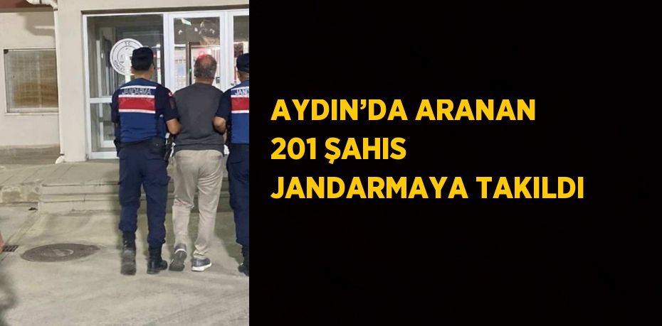 AYDIN’DA ARANAN 201 ŞAHIS JANDARMAYA TAKILDI