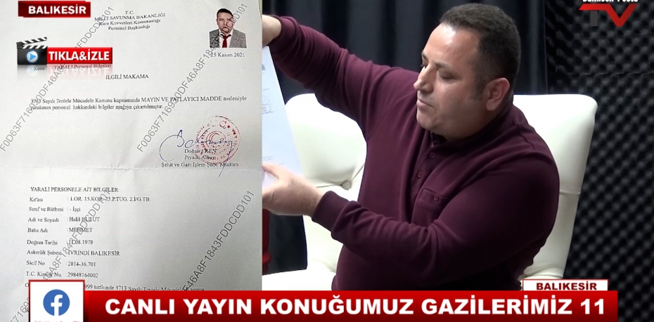 CANLI YAYIN KONUĞUMUZ GAZİLERİMİZ 21