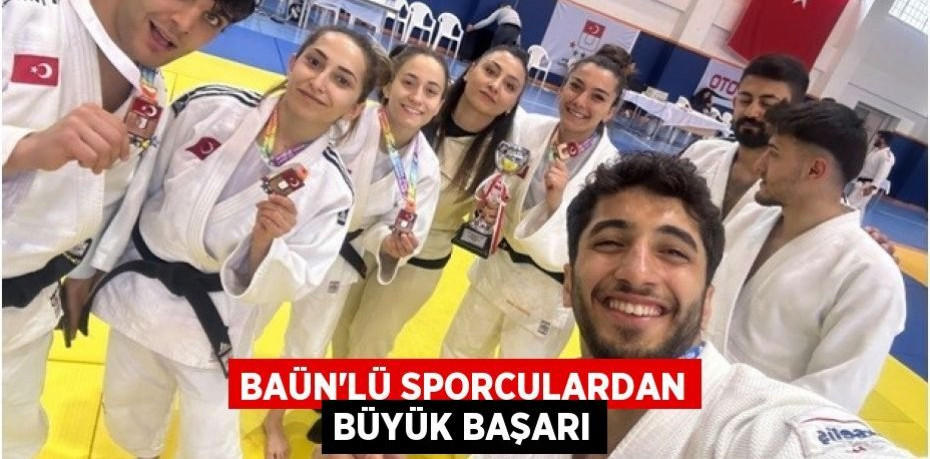 BAÜN'lü sporculardan büyük başarı