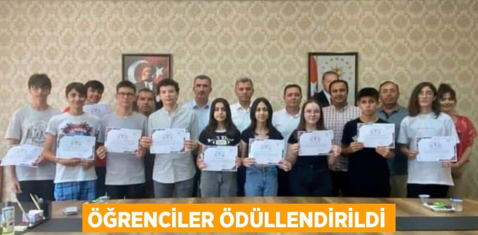 Öğrenciler ödüllendirildi