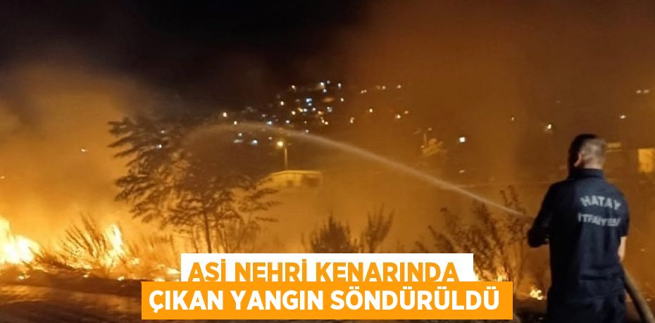 ASİ NEHRİ KENARINDA ÇIKAN YANGIN SÖNDÜRÜLDÜ