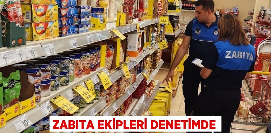 ZABITA EKİPLERİ DENETİMDE