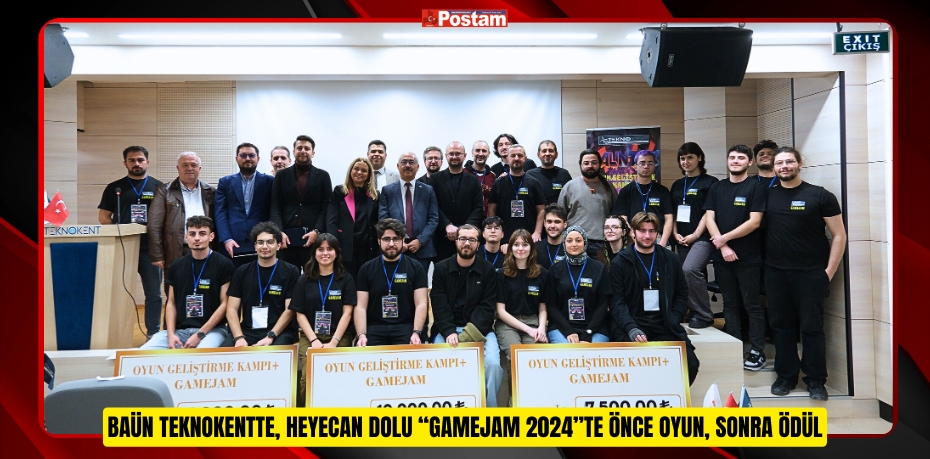 BAÜN Teknokentte, Heyecan Dolu “Gamejam 2024”te Önce Oyun, Sonra Ödül