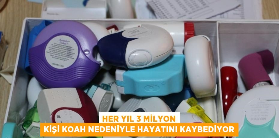 HER YIL 3 MİLYON KİŞİ KOAH NEDENİYLE HAYATINI KAYBEDİYOR