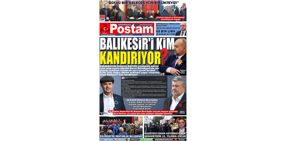 BALIKESİR’İ KİM KANDIRIYOR?