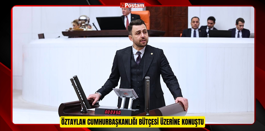 ÖZTAYLAN CUMHURBAŞKANLIĞI BÜTÇESİ ÜZERİNE KONUŞTU