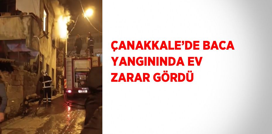 ÇANAKKALE’DE BACA YANGININDA EV ZARAR GÖRDÜ