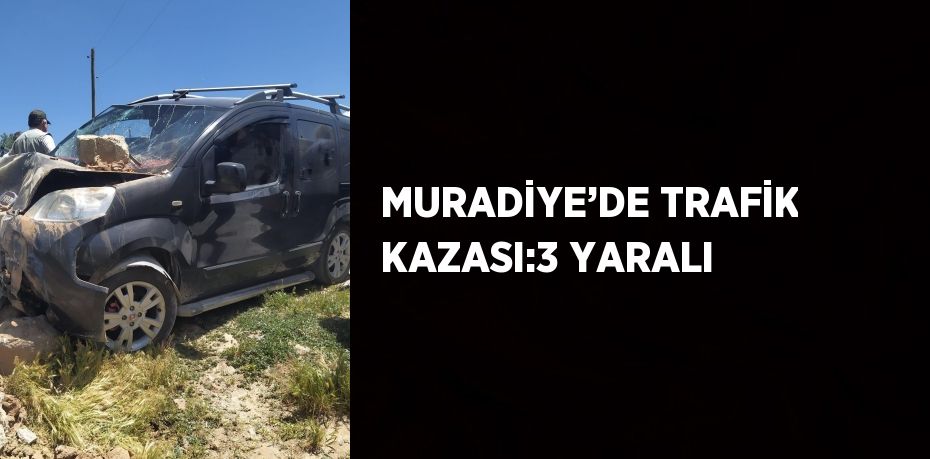 MURADİYE’DE TRAFİK KAZASI:3 YARALI