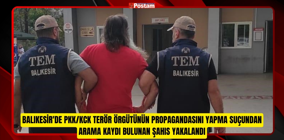 Terör propagandası yapan şahıs yakalandı  