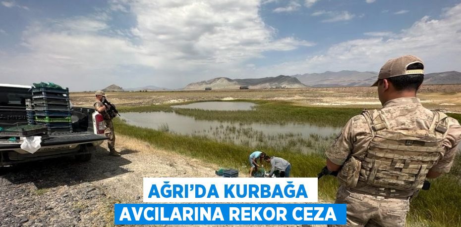 AĞRI’DA KURBAĞA AVCILARINA REKOR CEZA