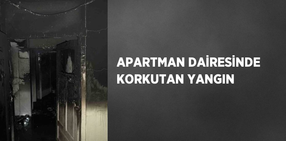 APARTMAN DAİRESİNDE KORKUTAN YANGIN