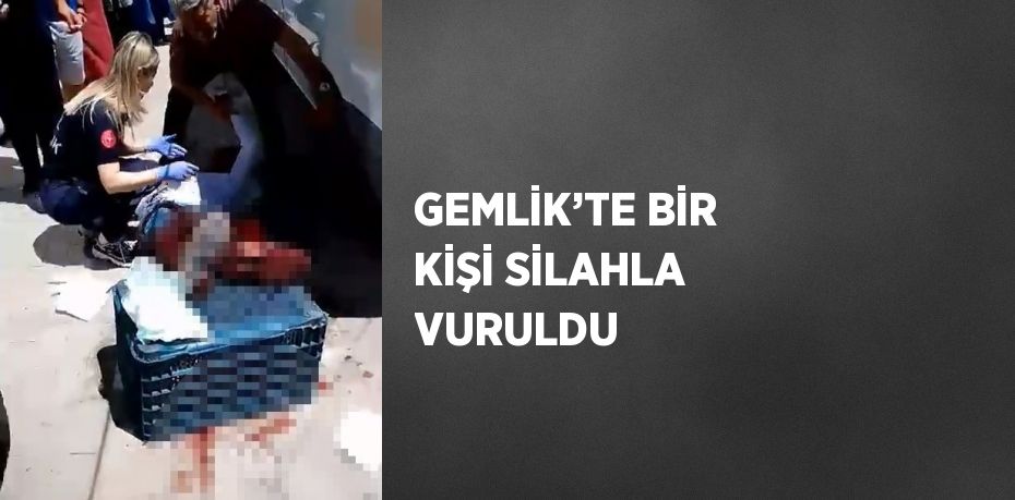 GEMLİK’TE BİR KİŞİ SİLAHLA VURULDU