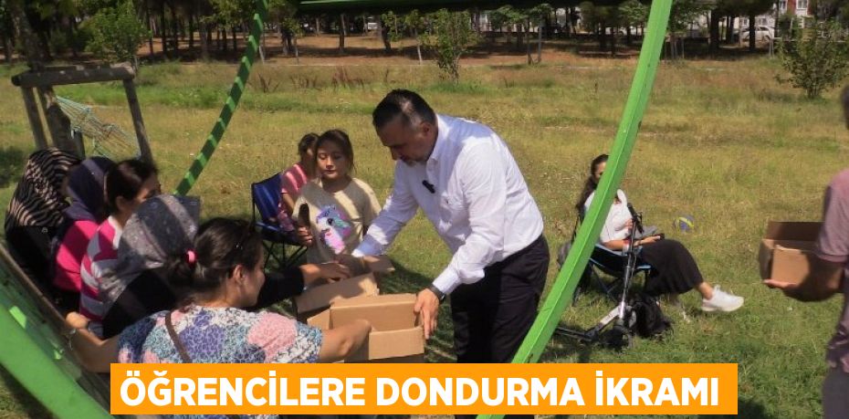 ÖĞRENCİLERE DONDURMA İKRAMI