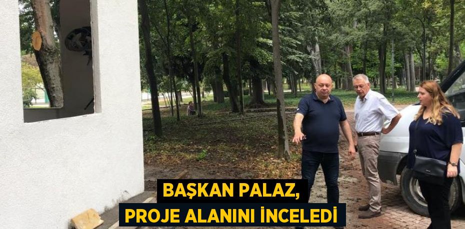 Başkan Palaz, proje alanını inceledi