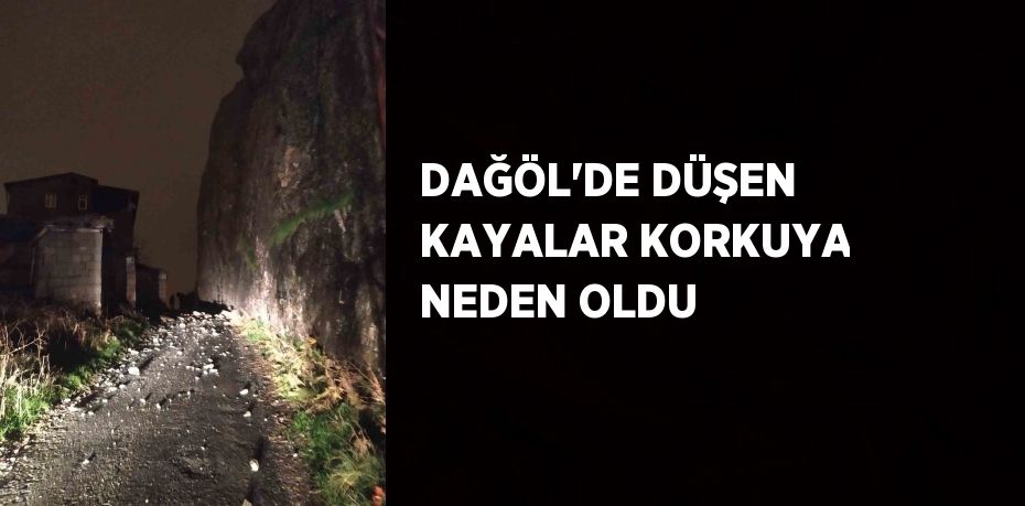 DAĞÖL’DE DÜŞEN KAYALAR KORKUYA NEDEN OLDU