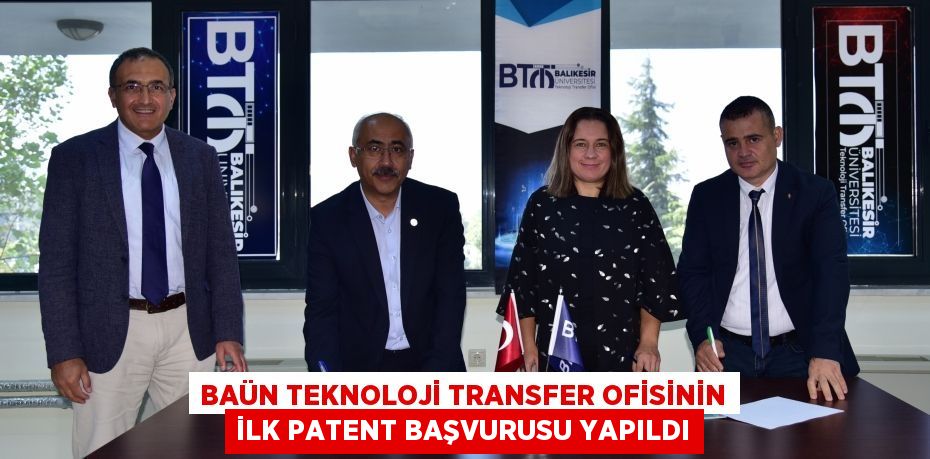 BAÜN Teknoloji Transfer Ofisinin İlk Patent Başvurusu Yapıldı