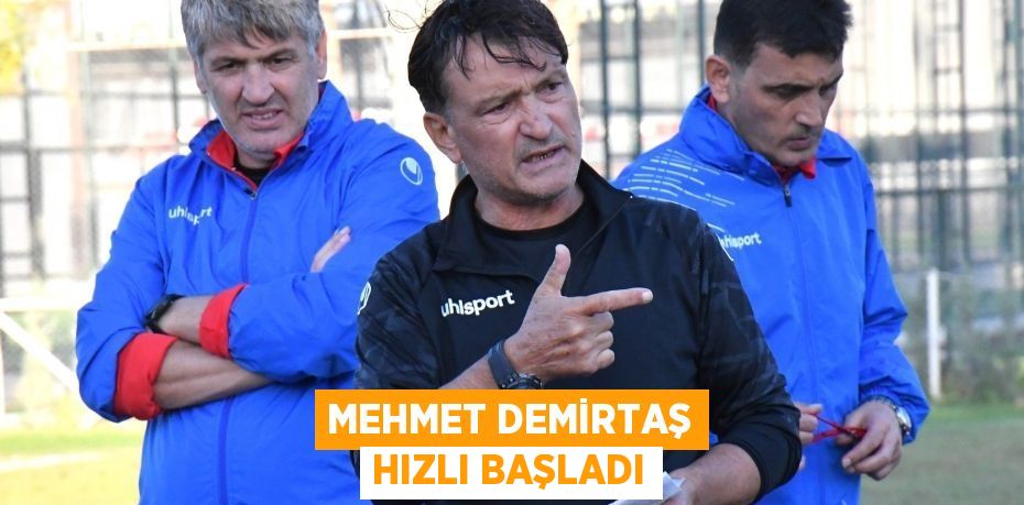 MEHMET DEMİRTAŞ HIZLI BAŞLADI