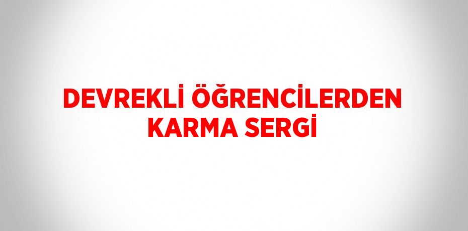 DEVREKLİ ÖĞRENCİLERDEN KARMA SERGİ