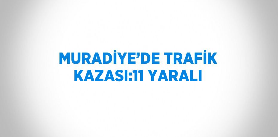 MURADİYE’DE TRAFİK KAZASI:11 YARALI