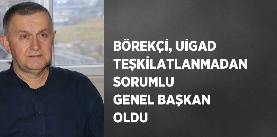 BÖREKÇİ, UİGAD TEŞKİLATLANMADAN SORUMLU GENEL BAŞKAN OLDU