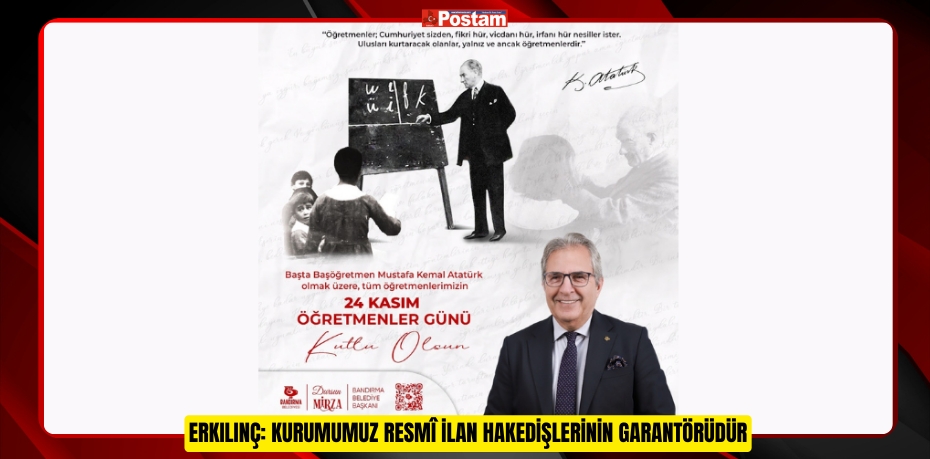 MİRZA’NIN “24 KASIM ÖĞRETMENLER GÜNÜ” MESAJI