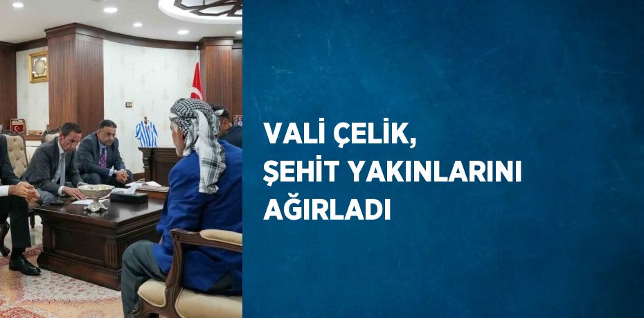 VALİ ÇELİK, ŞEHİT YAKINLARINI AĞIRLADI