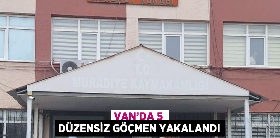 VAN’DA 5 DÜZENSİZ GÖÇMEN YAKALANDI