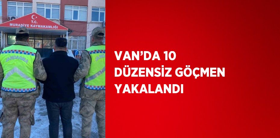 VAN’DA 10 DÜZENSİZ GÖÇMEN YAKALANDI