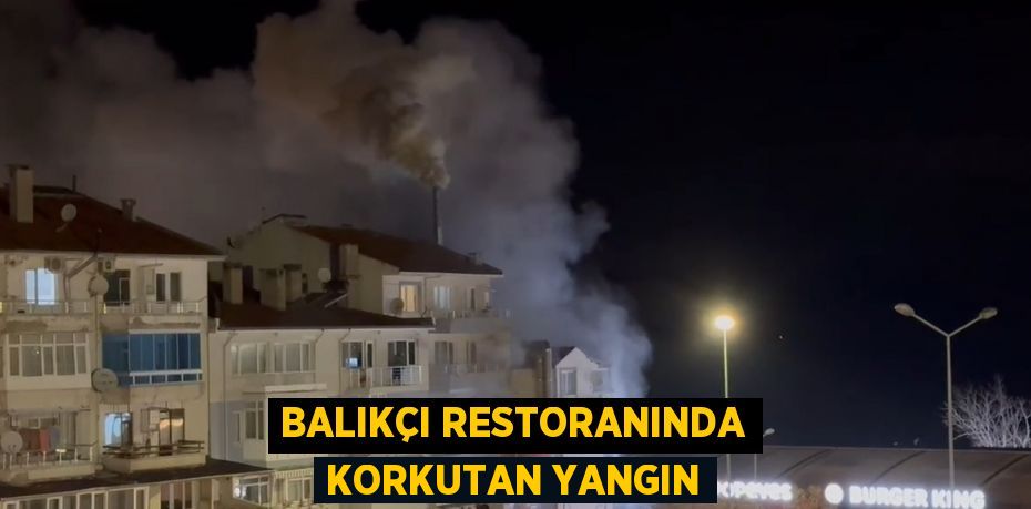 BALIKÇI RESTORANINDA KORKUTAN YANGIN