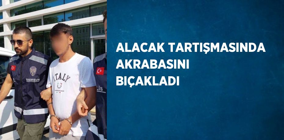 ALACAK TARTIŞMASINDA AKRABASINI BIÇAKLADI