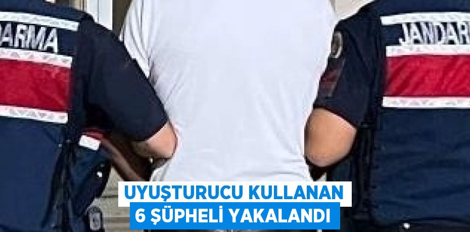 UYUŞTURUCU KULLANAN 6 ŞÜPHELİ YAKALANDI