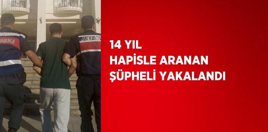 14 YIL HAPİSLE ARANAN ŞÜPHELİ YAKALANDI