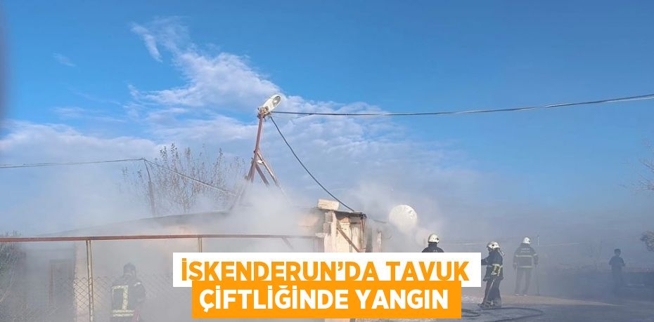 İSKENDERUN’DA TAVUK ÇİFTLİĞİNDE YANGIN