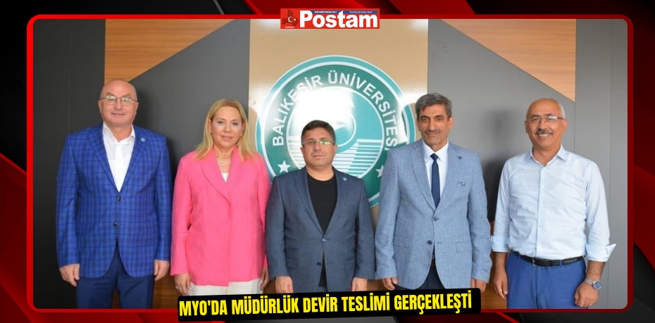 MYO'da Müdürlük devir teslimi gerçekleşti