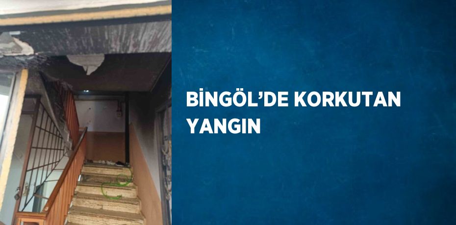 BİNGÖL’DE KORKUTAN YANGIN