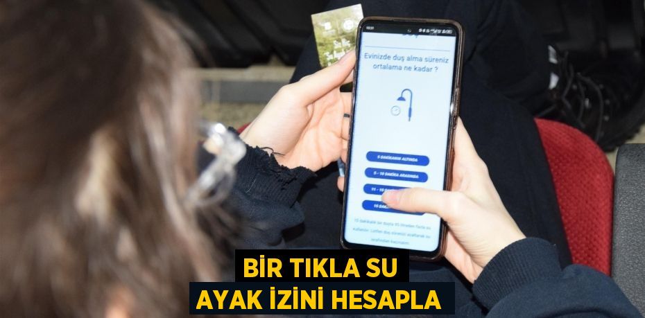 Bir tıkla su ayak izini hesapla