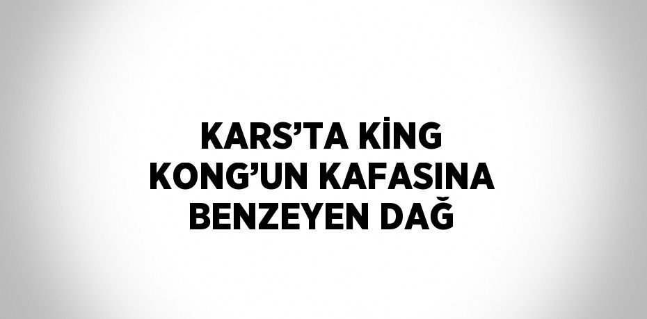 KARS’TA KİNG KONG’UN KAFASINA BENZEYEN DAĞ