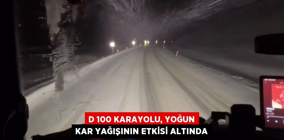 D 100 KARAYOLU, YOĞUN KAR YAĞIŞININ ETKİSİ ALTINDA