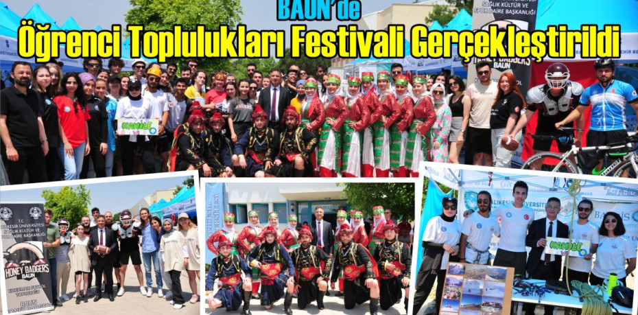 BAÜN'de Öğrenci Toplulukları Festivali Gerçekleştirildi