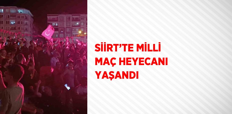 SİİRT’TE MİLLİ MAÇ HEYECANI YAŞANDI