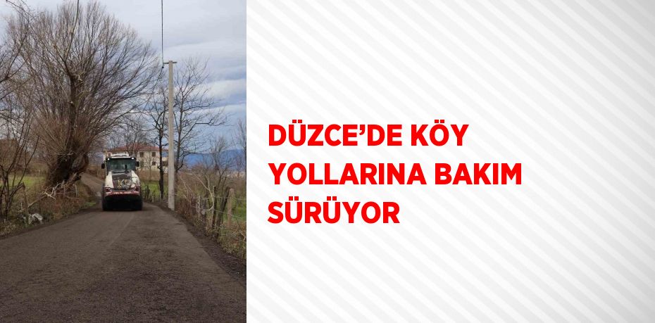 DÜZCE’DE KÖY YOLLARINA BAKIM SÜRÜYOR