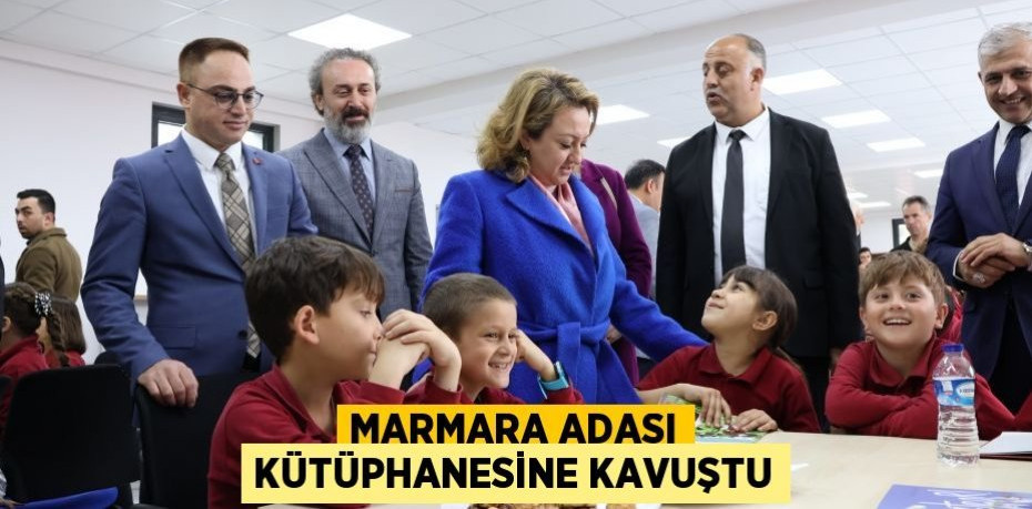 Marmara Adası kütüphanesine kavuştu