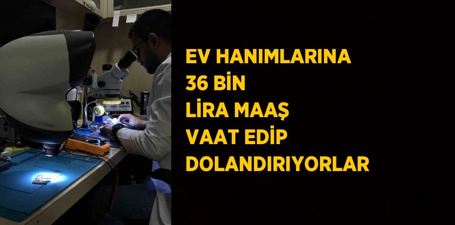 EV HANIMLARINA 36 BİN LİRA MAAŞ VAAT EDİP DOLANDIRIYORLAR